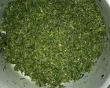 A picture of step 2 of Ugali, greens and beef for supper.