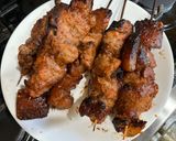 A picture of step 3 of Filipino Style Pork and Chicken Barbecue.