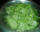 A picture of step 1 of Kashmiri palak.