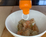 Foto del paso 4 de la receta: Crema de calabaza, langostinos y huevo mollet
