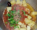 A picture of step 12 of Potato Karahi.