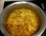 A picture of step 6 of Cabbage aloo, egg,.