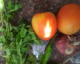 A picture of step 1 of Dhaniya chutney.