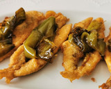 Foto del paso 5 de la receta: Pincho de Boquerones fritos con Pimiento verde asado