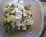Une image de l'étape 4 de Salade pomme de terre et haricot.