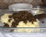 A picture of step 5 of Cheesy lamb and potatoes kupta.