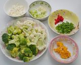 金沙雙花菜的食譜步驟1照片