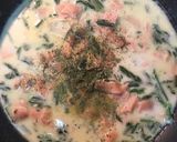 Foto del paso 5 de la receta Pasta con "salsa" de espárragos y salmón 🍜🌱🐟