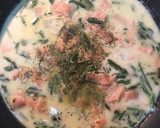 Foto del paso 5 de la receta: Pasta con "salsa" de espárragos y salmón 🍜🌱🐟