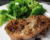 A picture of step 7 of Salmon with a Pistachio Coating.