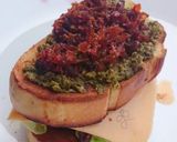 A picture of step 3 of Scallop XO Sauce With Pesto And Sun Dried Tomato Sandwich.