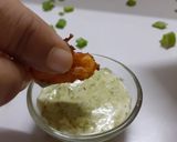 A picture of step 2 of Mexican corn fritters.