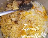 A picture of step 6 of Hyderabadi Mutton Zafrani Dum Biryani.
