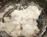 A picture of step 3 of Pathiri (Rice flour Roti) with chana.