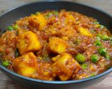 A picture of step 15 of Matar Paneer.