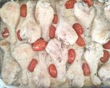 Foto del paso 2 de la receta: Muslos de Pollo y Cherrys Asados con Leche de Coco, Yakiniku y Salsa de Humo