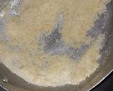 A picture of step 1 of Semolina modak.