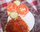 A picture of step 4 of Classic beef burger.