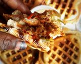 A picture of step 13 of Pizza waffles.