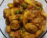 A picture of step 4 of Soya chunks_Potato Dry Vegetable.