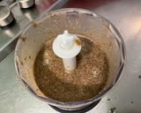 A picture of step 7 of Apricot, Black Garlic, and Parmesan Salad Dressing.
