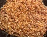A picture of step 3 of Chorizo rice.