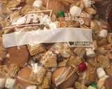 A picture of step 5 of Buddy the elf Chex mix.