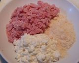 A picture of step 2 of Savory Vegetable, Ham, and Cheese Muffins.