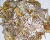 A picture of step 4 of Nduma crisps#my creative nduma recipe#author marathon.