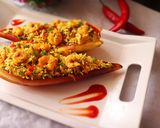 মোচা চিংড়ির পোলাও রেসিপির ধাপ 12 ছবি