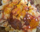 A picture of step 6 of Yam balls and egg into egg.