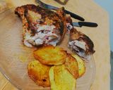 Foto del paso 7 de la receta Patamuslos al Horno con Papas (Rico, Práctico y Barato)