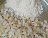 A picture of step 2 of Coconut ladoo and coconut barfi.