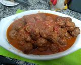 Foto del paso 3 de la receta: Albóndigas en salsa de tomates con papitas fritas
