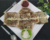 A picture of step 16 of Turkish/gozleme Feta-Spinach Flatbread.