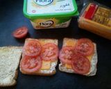 A picture of step 3 of Cheese and tomato sandwich.