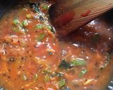 A picture of step 7 of Bread Upma.