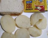 A picture of step 1 of Peri Peri Aloo Tikki.