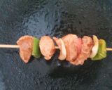 A picture of step 1 of Grilled Shaslik stick.