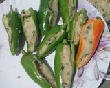A picture of step 2 of Rajasthani Mirchi vada.