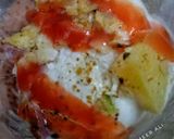 A picture of step 6 of Bread dahi baray.