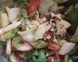 A picture of step 13 of Tangy Sumac Fattoush.