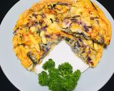 Foto del paso 4 de la receta: Quiche de Repollo Rojo y Calabacín!