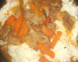 Foto del paso 4 de la receta: Arroz con verduras y carne a la cacerola. (riquísimo)