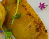 Foto do passo 1 de Supremo de frango com molho de cogumelos, batata assada e puré de cenoura
