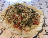 Une image de l'étape 11 de Salade de chou fleur aux tomates, oignon rouge et herbes aromatiques (sauce au fromage blanc).