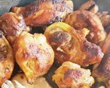 Foto del paso 5 de la receta Pollo al ajillo con setas y toque de vinagre de manzana