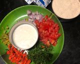 A picture of step 1 of Tiffin recipe challenge.