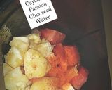 A picture of step 1 of Pineapple ACV smoothie.