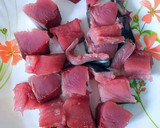 Foto del paso 7 de la receta: Marmita de bonito con gambas y espaguetis partidos